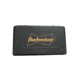 Vintage Budweiser Dart Set DMI Dart Mart Inc Case Extra Flights Purple